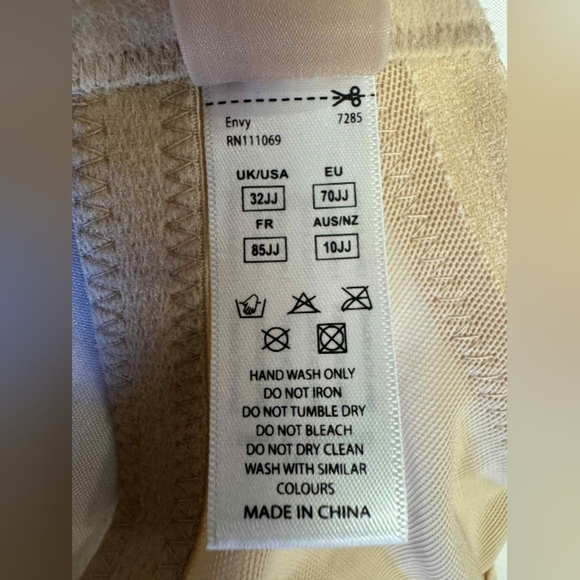 Panache NWT Full Cup Envy Balconnet Bra Lace Nude Size 32JJ - Picture 5 of 6